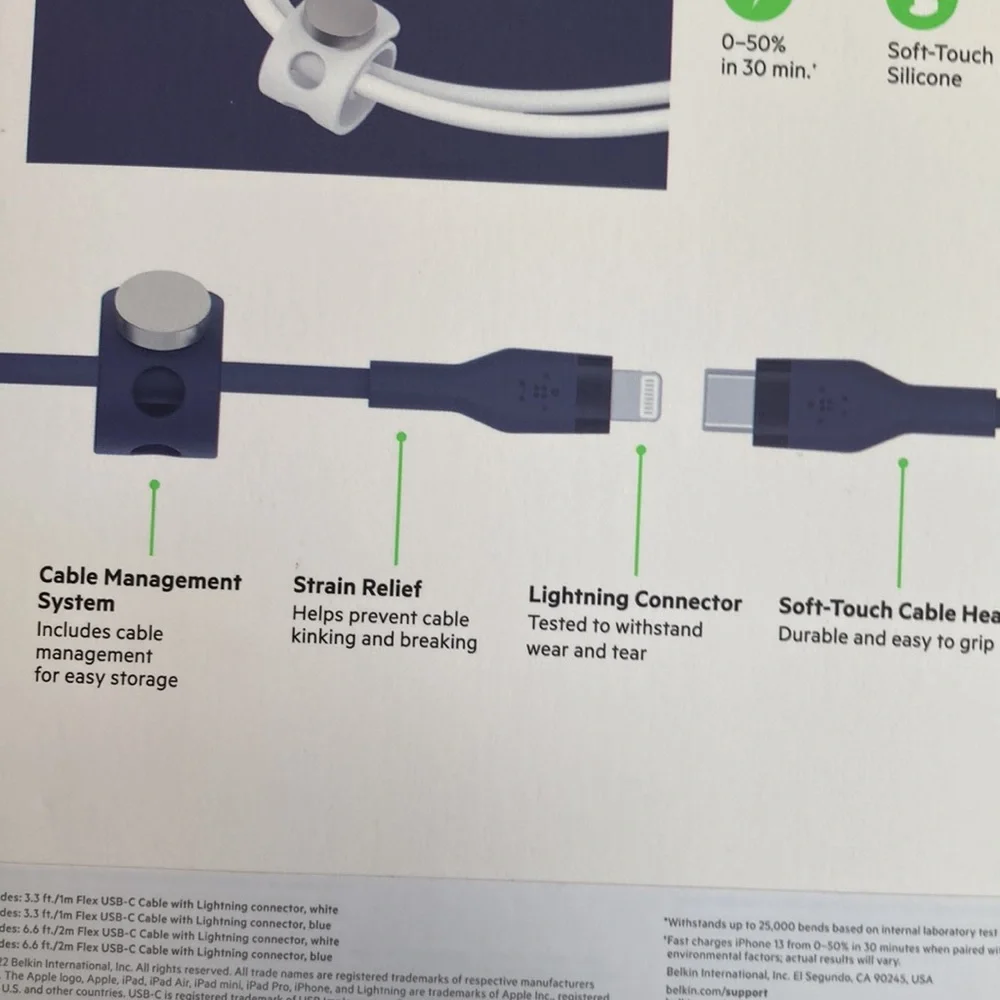 2 Charging Cables NEW